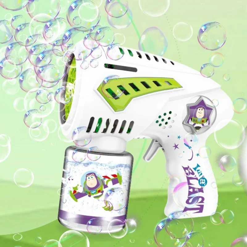 مسدس فقاعات ديزني باز للأطفال ، 39 فتحة ، أوتوماتيكي ، هدية عيد ميلاد ، أولاد وبنات ، أوتوماتيكي ، أحمر ، جديد ، #2