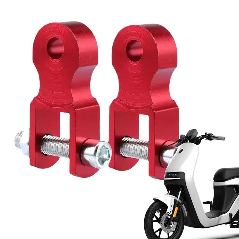 Motorcycle Shocks Rear 2X Heightening Device Pad Motorcycle Heighter Device Shock Absorber Riser With Screws For Motorcycle