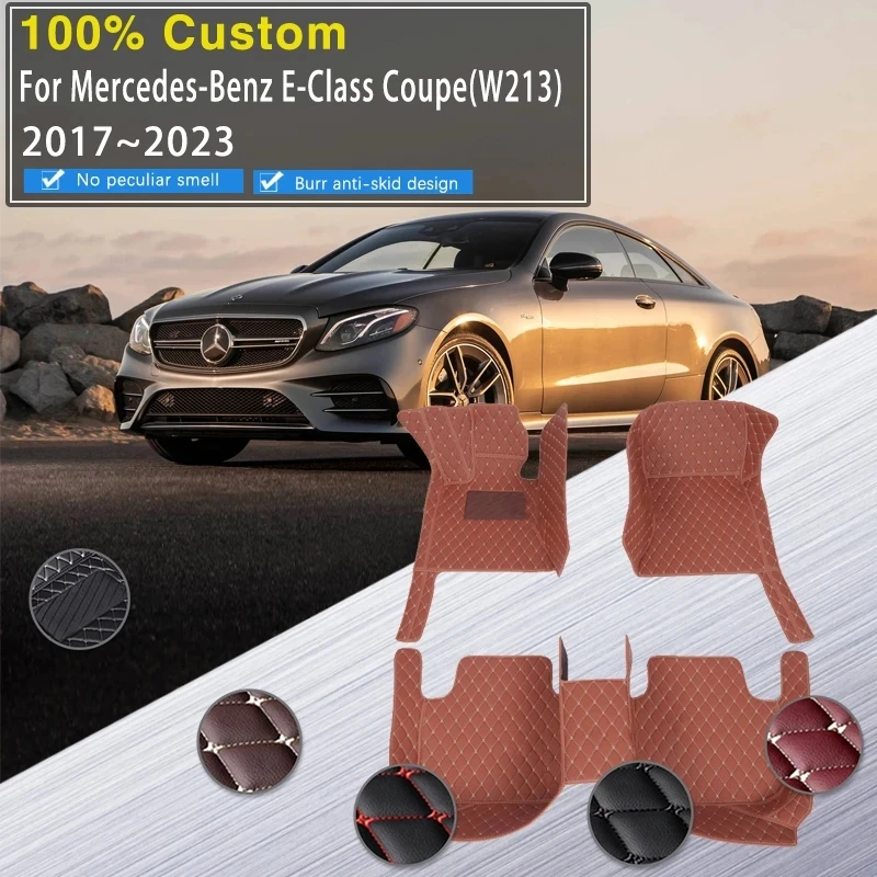 

Car Floor Carpets For Mercedes-Benz E-Class Coupe W213 2017~2023 Anti-dirty Pad Foot Covers Floor Rugs Car Accessories 2022 2021