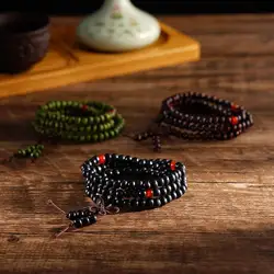 6mm Natural Sandalwood Buddhist Buddha Meditation 108 Beads Wood Prayer Bead Mala Bracelet Women Men Jewelry