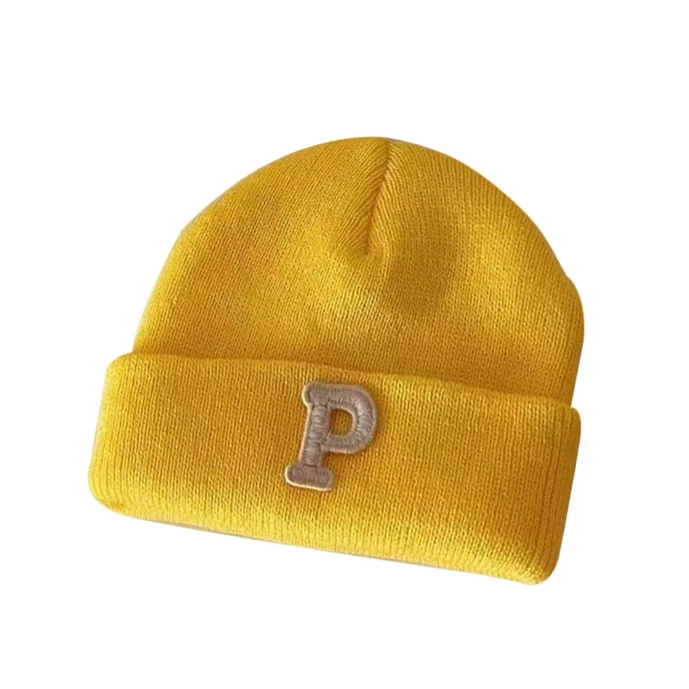 

Winter Soft Baby Beanies Hat Ear Protection Windproof Toddler Crochet Bonnet Warm Letter Infant Knitted Cap Outdoors