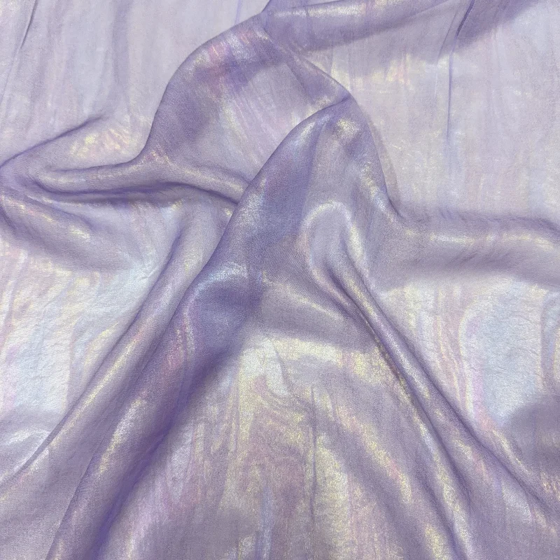 Zeemeermin paarse chiffon stof - Is Sewing A Textile Craft recensie en prijs