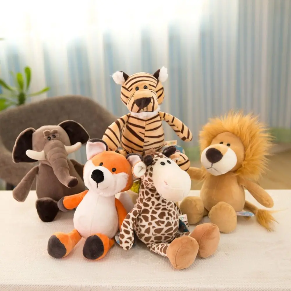 

Simulation Giraffe Plush Toys Dog Tiger Monkey Plush Stuffed Toy Soft Collection Forest Animal Doll Kids Holiday Gifts