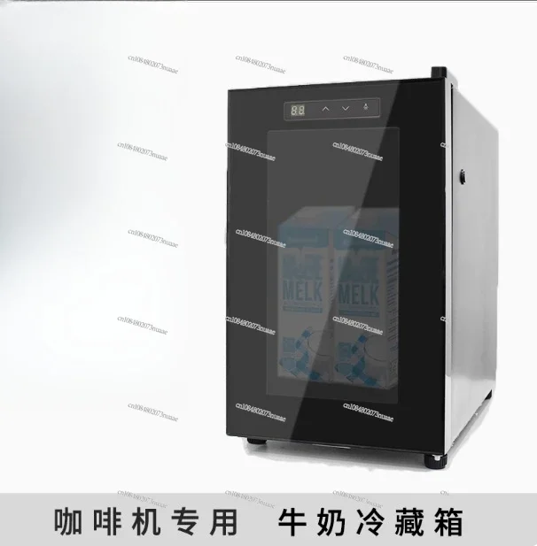 

9L mini portable glass door and touch LED control of milk cooler refrigerator for coffee machine keep milk fresh