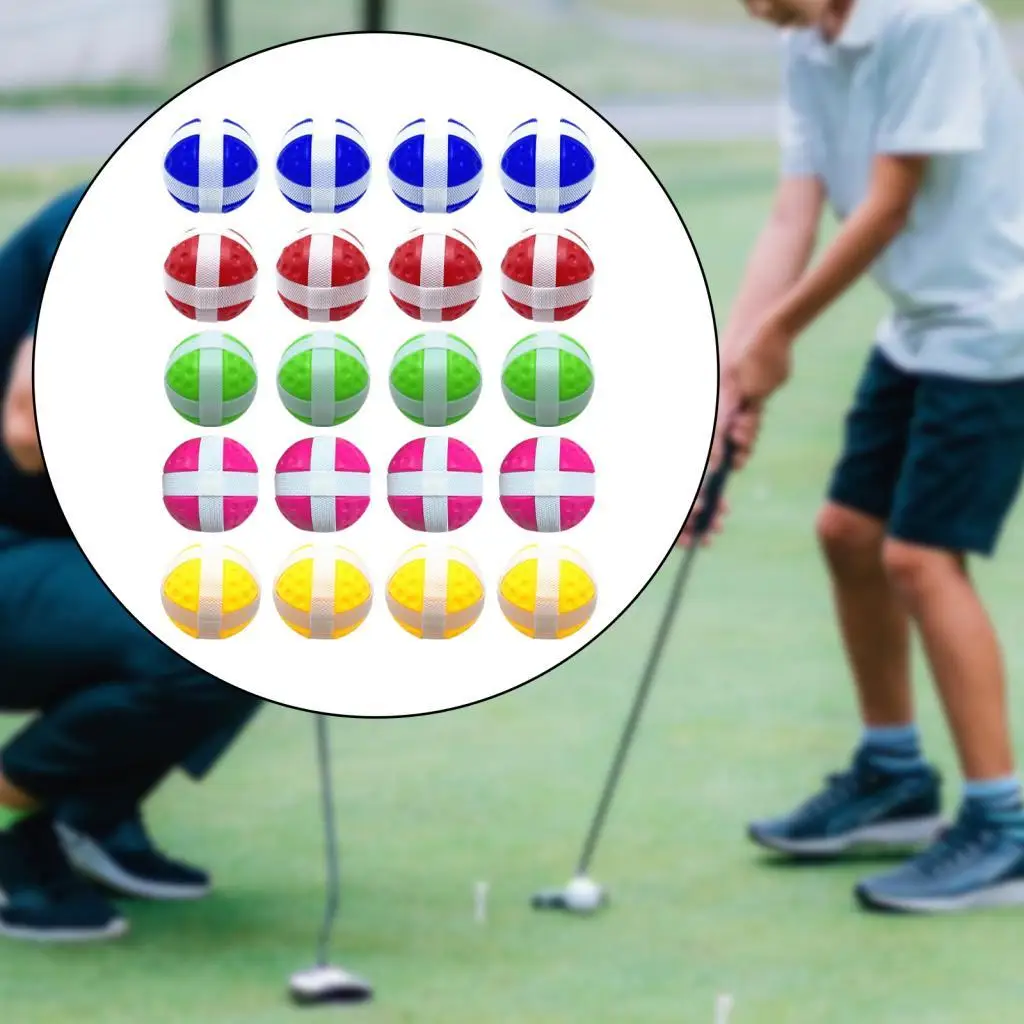 5x 20x Golf Sticky Balls Sport Toy Outdoor Teens Sturdy Indoor Portable for Fabrics Board Hook And Loop Balls Game Accessories