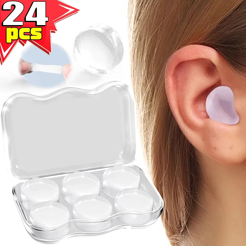 

Moldable Soft Ear Plugs for Sleeping Waterproof Noise Cancelling Wax Reusable Earplugs for Swimming Flying Studying Earbuds