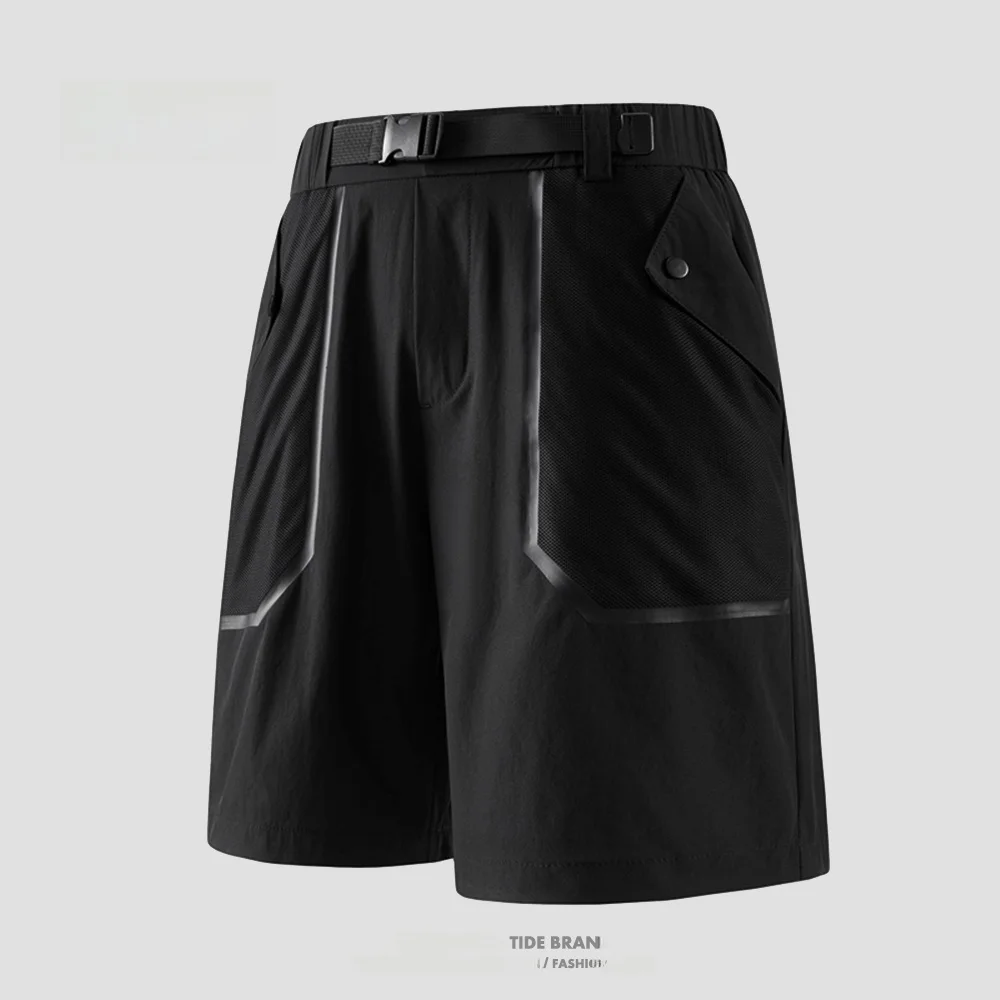 

Outdoor Casual Workwear orts Men's Summer Faion Brand Five-Point Pants Functional Sle Loose Fit Straight Leg Casual Pants