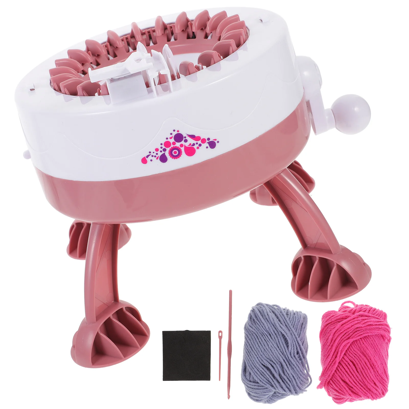 DIY Knitting Machine Small Size Knitting Machine Toy Kids Knitting Machine Toy (Style 1) plastic knitting toy