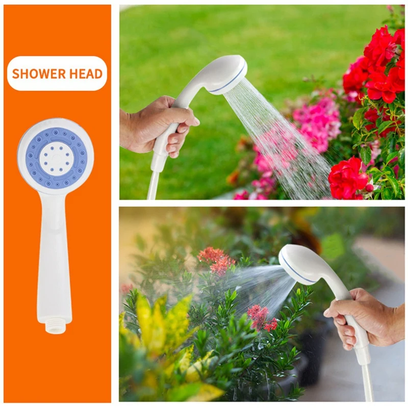 Portable Electric Shower Outdoor Camping Bathing Portable Showers Head Pet Shower Car Washer With Hose Bathe Tool