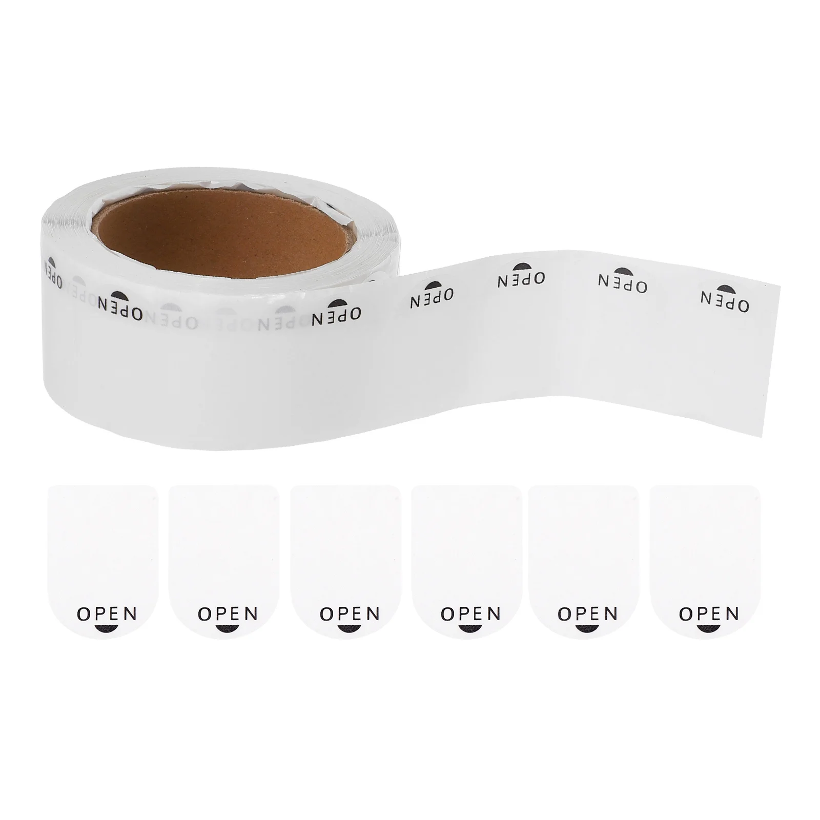 

1 Roll Clear Self-Adhesive Sealing Labels Waterproof Packaging Stickers For Shipping Logistics Book Library Supplies Transparent