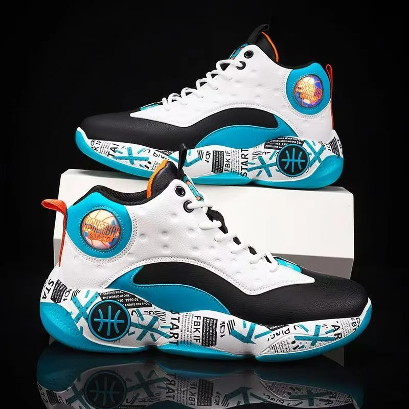 

Новые кроссовки, дышащие удобные баскетбольные кроссовки, настоящие высокие студенческие ботинки, мужская обувь