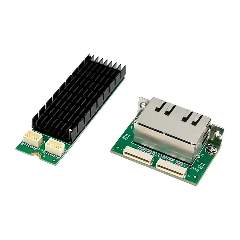 M.2 B+M KEY I226-T2 Industrial Grade 2.5G Gigabit Ethernet Card Dual Port Network Card Gigabit Ethernet Adapter [To&On-e]