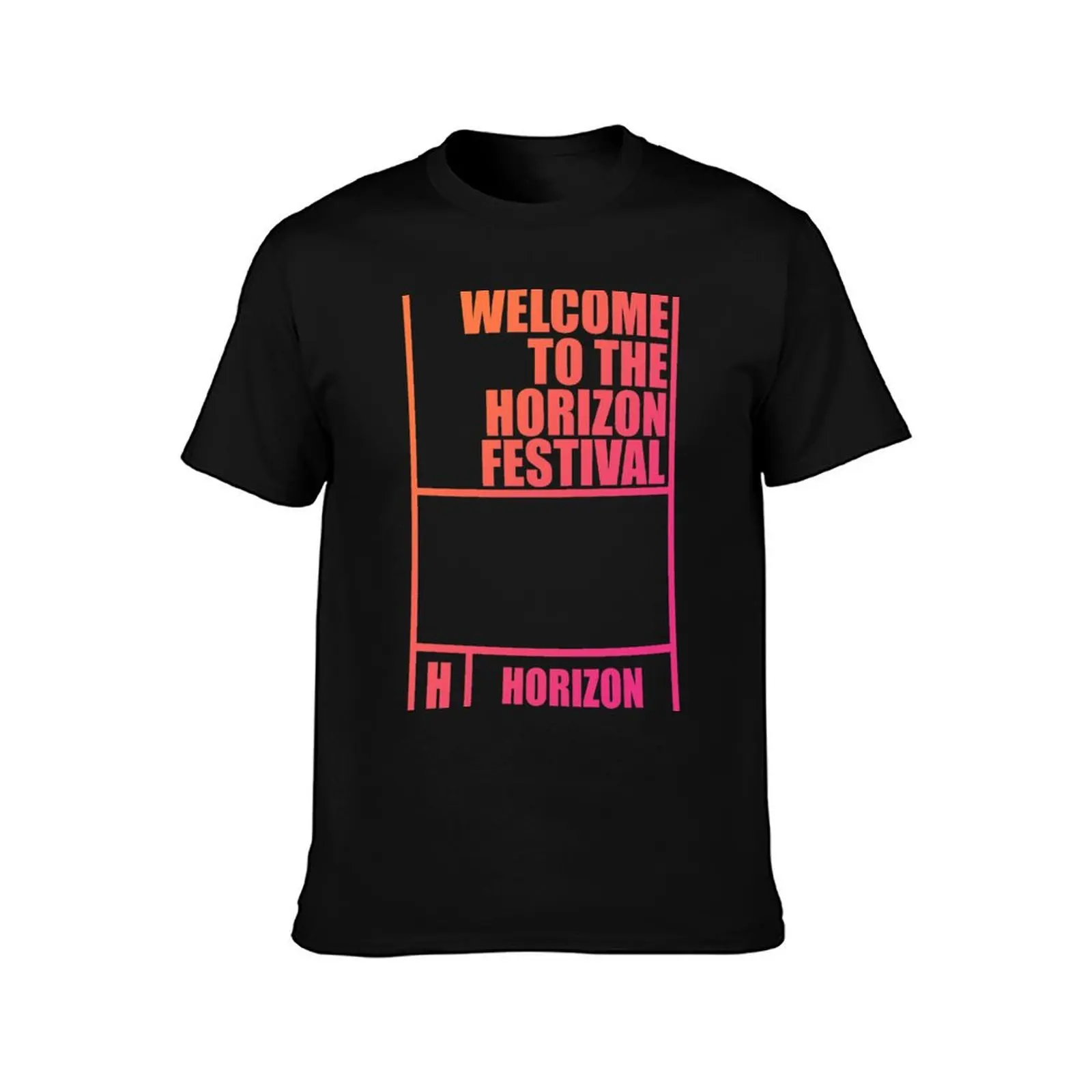 Horizon Pass Festival Color T-Shirt Modern Style Print T-Shirt