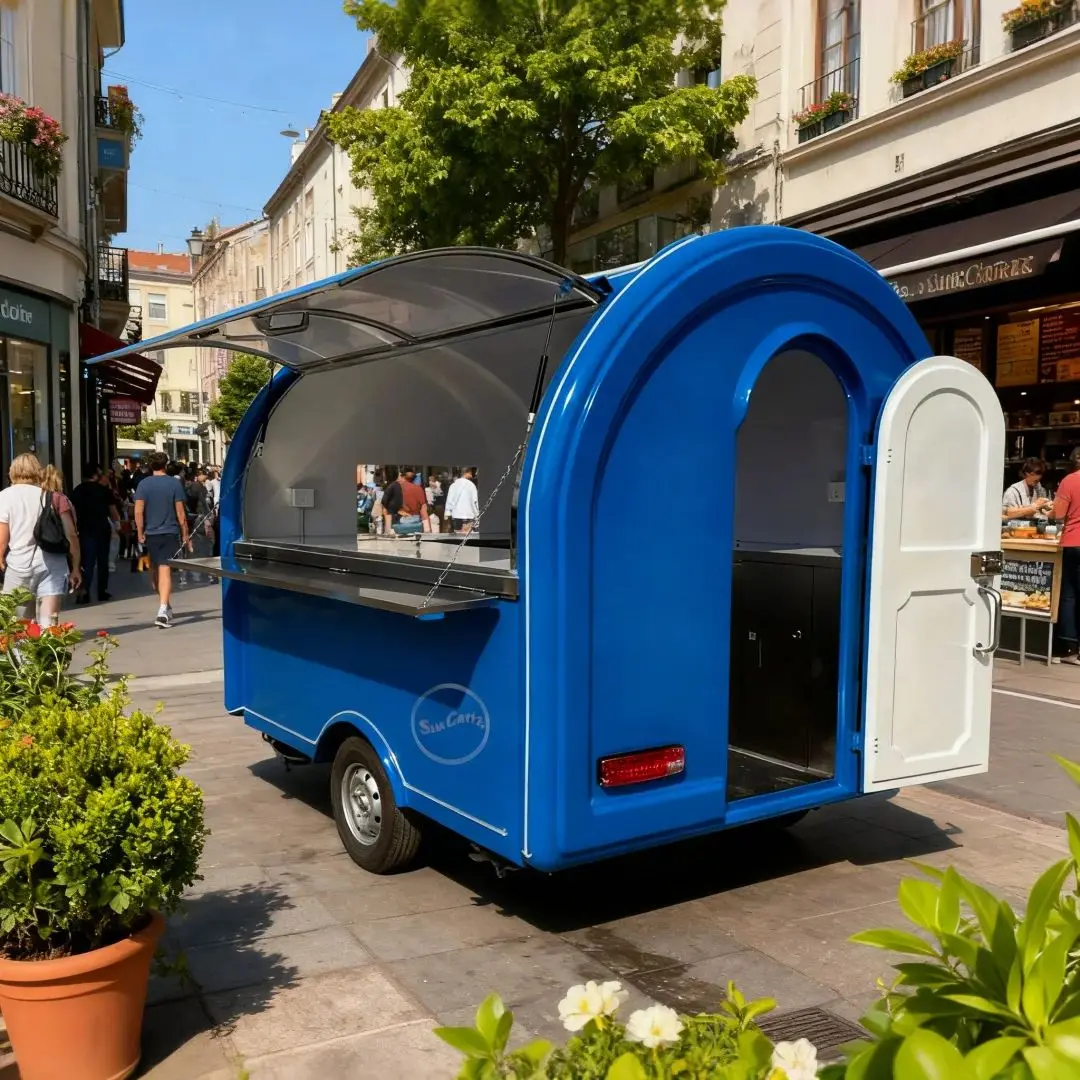 

Multi-functional Mobile Food Trailer for Outdoor Catering - Flexible Stall Adaptability Essential Kitchen Tool for Food Vendors