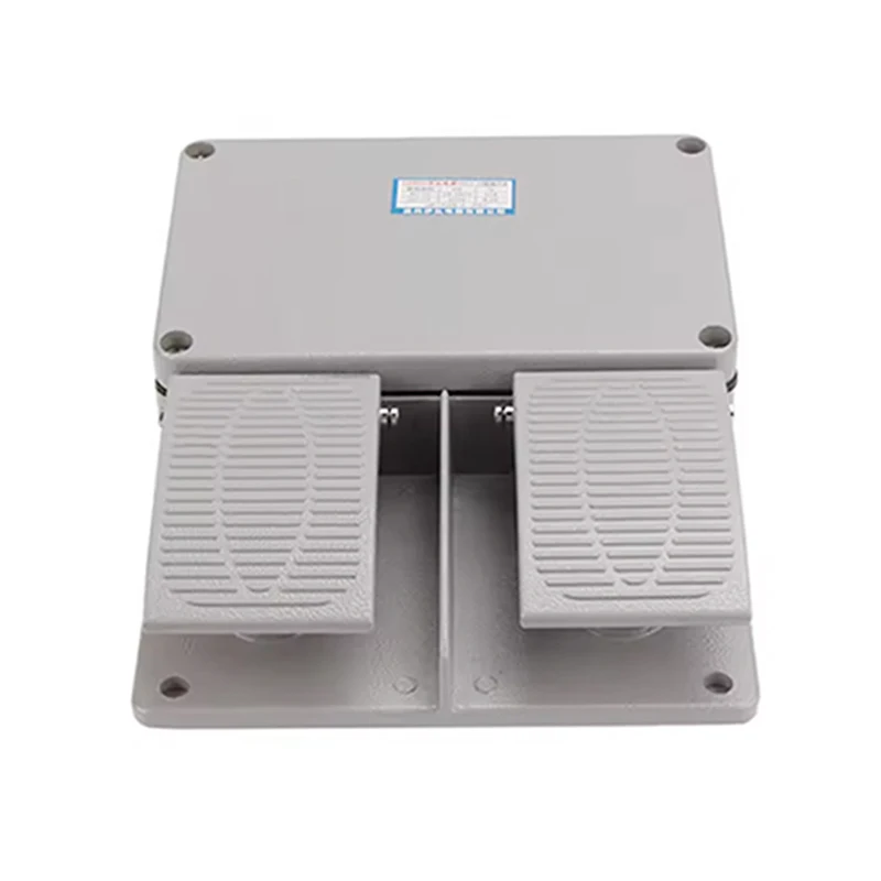 

Промышленный двупедальный педальный переключатель YDT1-16, 380V, 6A, алюминиевая оболочка с 2 núcleрами с серебряными контактами для станков-инструментов