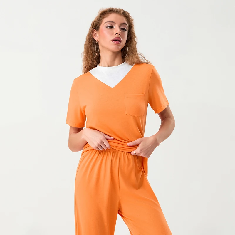 Costume da prigioniero di Halloween per donna top a maniche corte pantaloni Set Costume classico da prigione