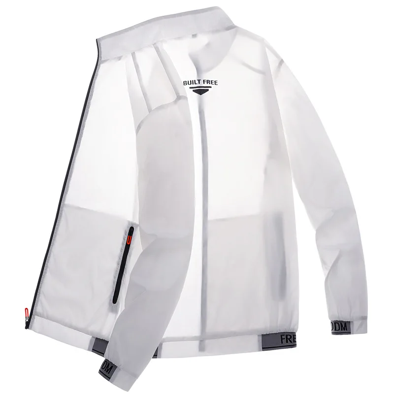 

Windproof Quick-Dry Hooded Coat Outdoor Casual Men's Lightweight Hiking Jacket Spring Summer Streetwear Loose Thin Skin Coat