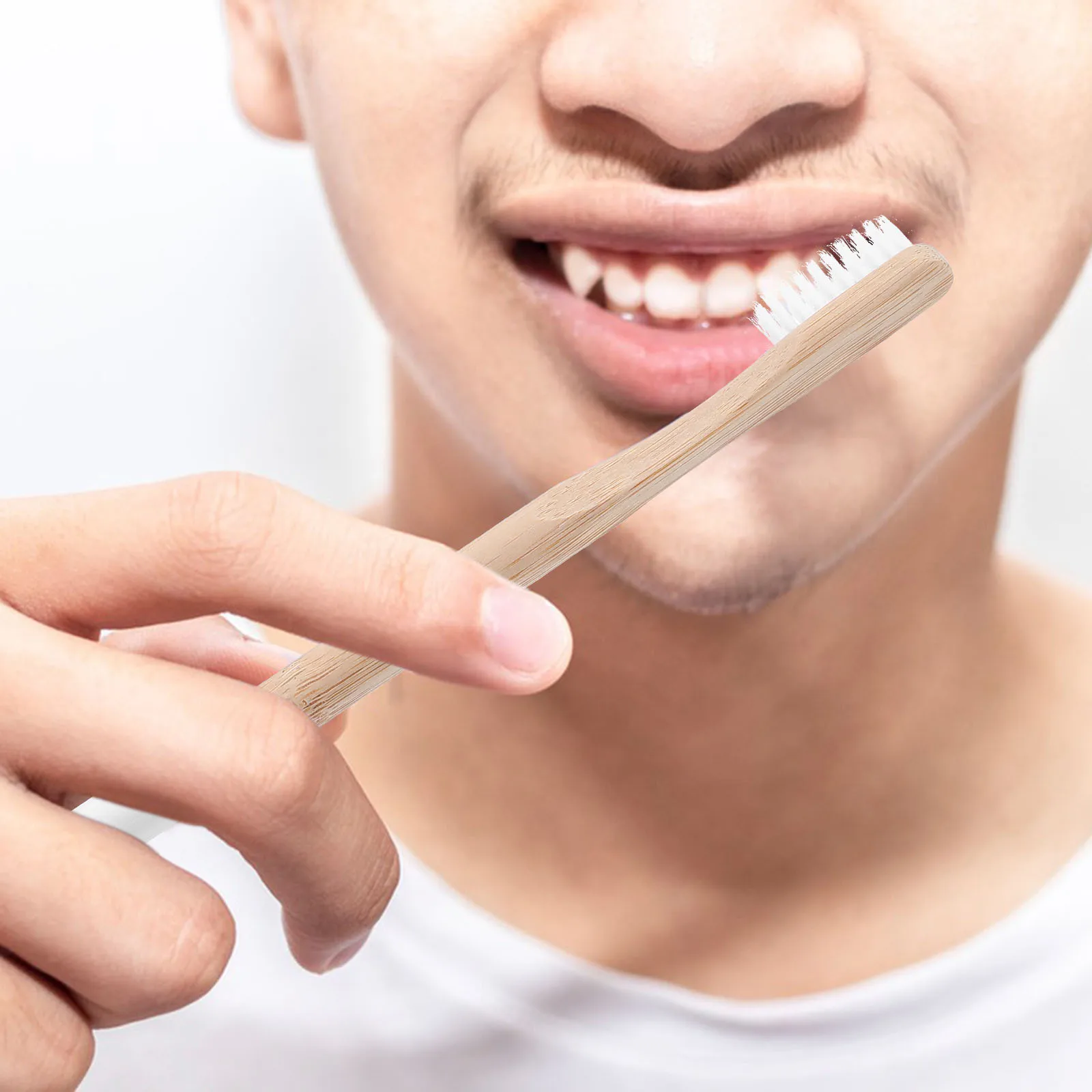 

12Pcs Bamboo Toothbrush Bamboo Handle Soft Bristles Portable Travel Adults Tooth Brushes Household Travel Toothbrushes