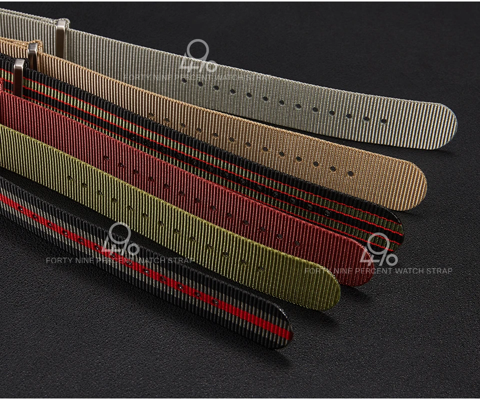 2026 Bestseller NATO-Uhrenarmband 20mm 22mm Luxuriöses Gewebtes Nylon-Uhrenarmband für Mido Longines Omega – Detail 6
