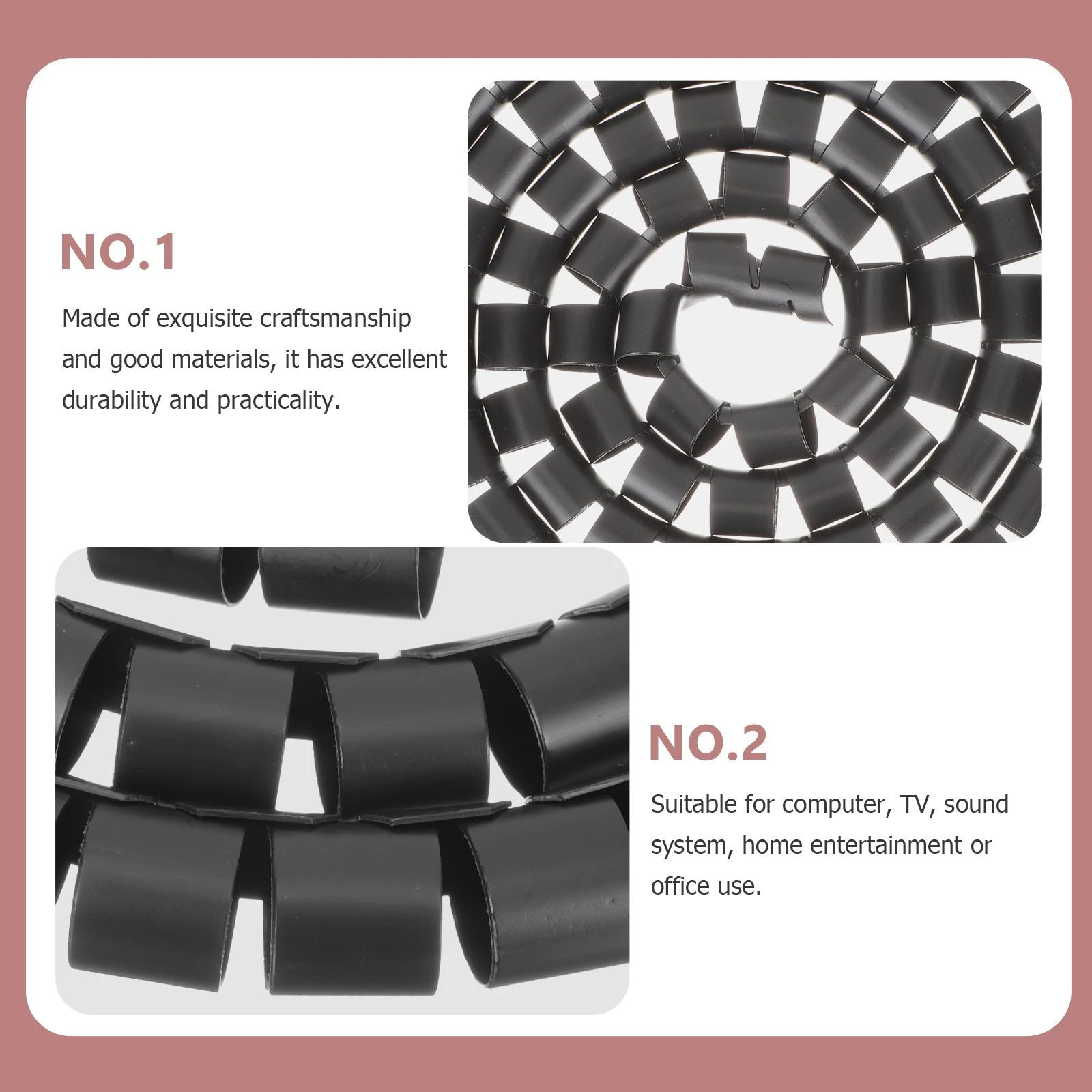 دوامة التفاف الحبل اللولب حامل أسود كم مرنة مغطاة كابل أنبوب ganizer ملفوف أنبوب دوامة إدارة الأسلاك الأنابيب