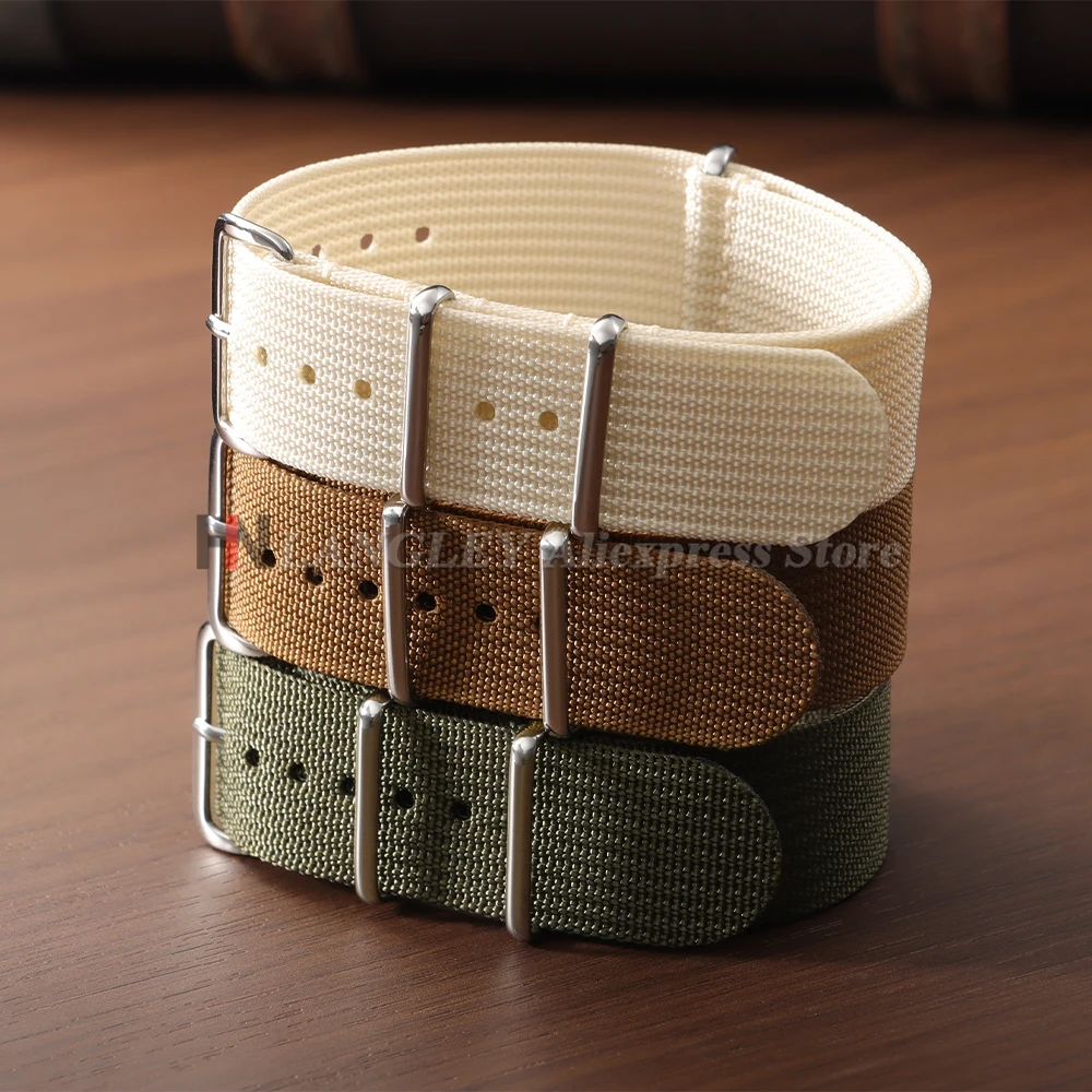 Neues geripptes Nylon-Uhrenarmband für Omega 20 mm, 22 mm, 18 mm, hochwertiges Armband für Seiko-Armee-Militärarmband, Sport-Armbänder