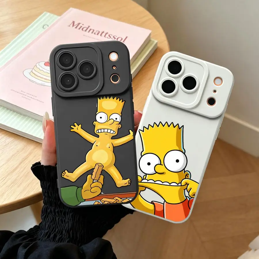 Забавный чехол с семьей Симпсонов для Apple iPhone 17 Pro Max, 16 Pro, 15, 12 Plus, Air, 11 Pro, 13, 17e, 14, 16e, TPU чехол для телефона