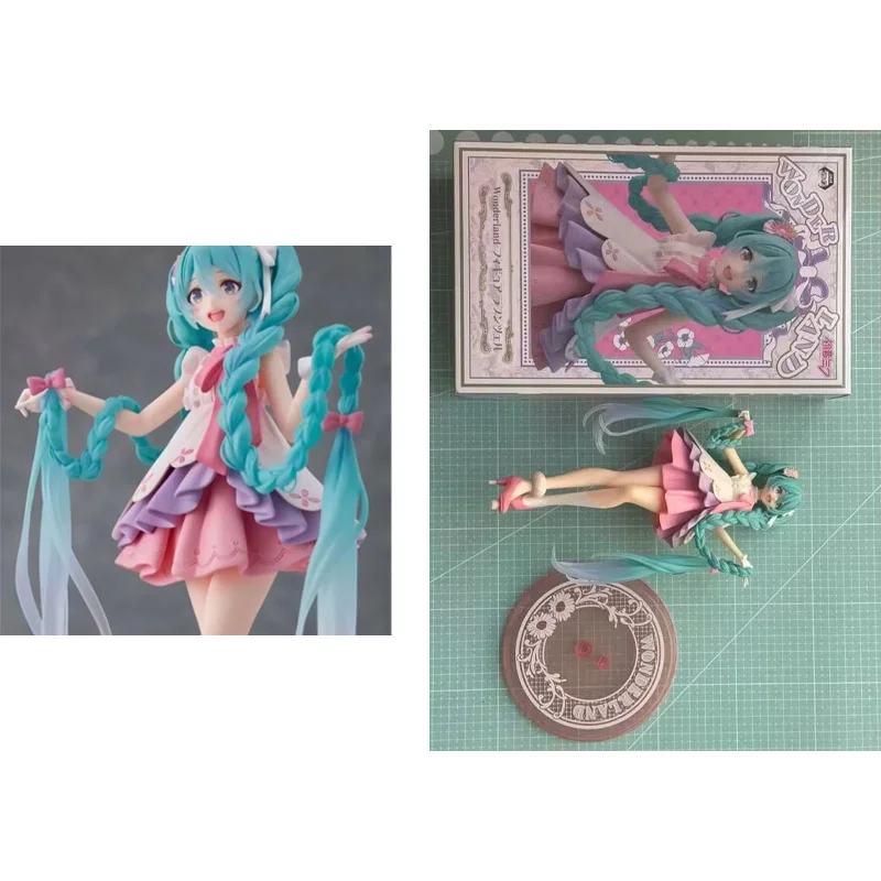 

Подлинная фигурка Taito Рапунцель Хацунэ Мику в стране чудес, ПВХ, оригинал, в наличии, аниме-фигурка, модель, коллекционная фигурка, игрушки, подарочная кукла