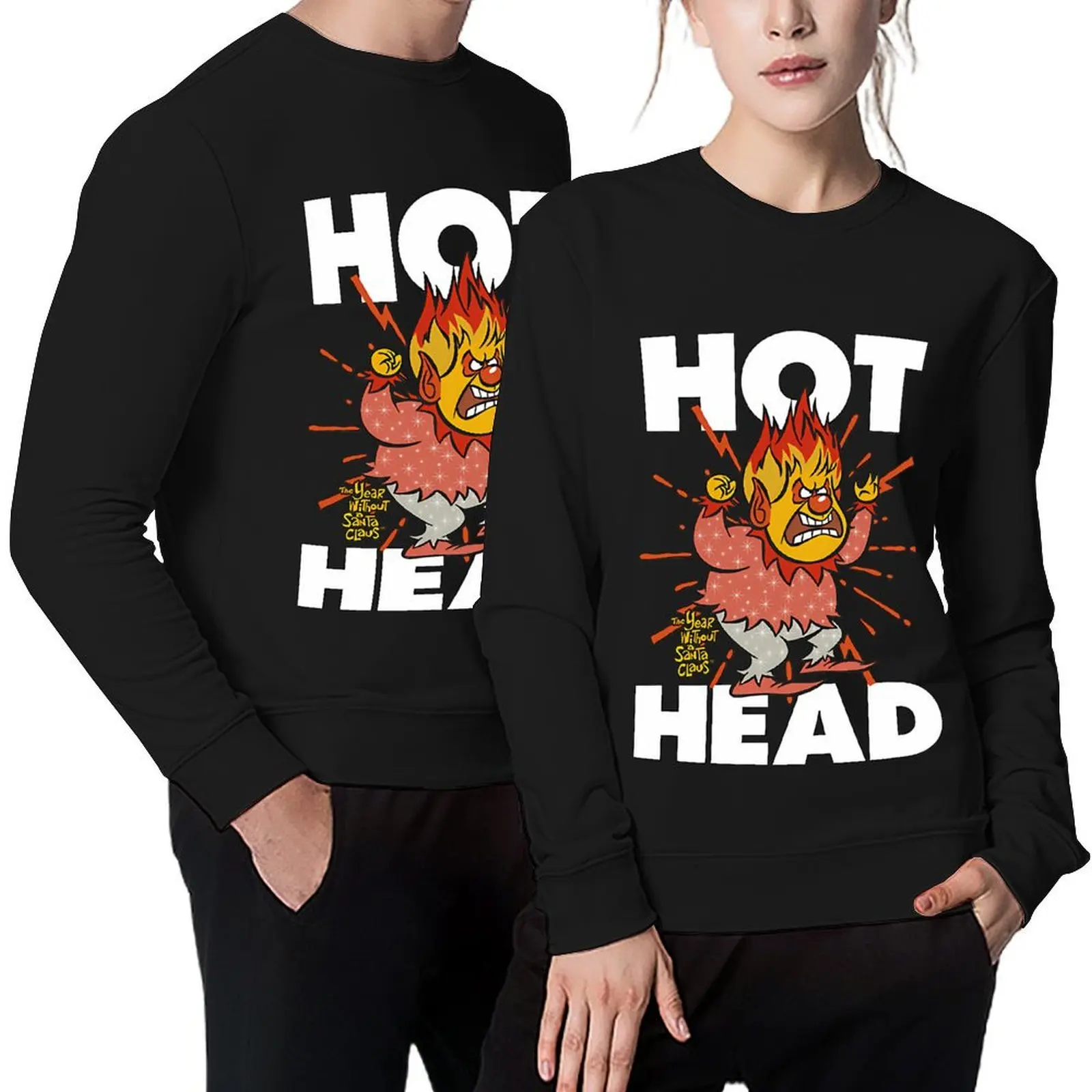 

Claymation Snow Miser Heat Hot Head The Year Without A Santa Claus Retro Pullover tracksuit men anime clothing new sweatshirts