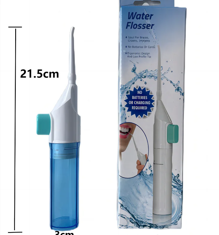 Portable Teeth Clean Water Dental Floss Manual High Pressure Water Toothpick Household High Pressure Oral Irrigator