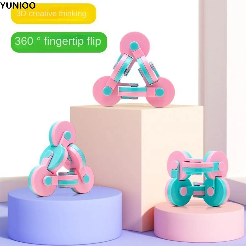 

Easy To Handle Relaxing Spin Sensory Toys Lightweight Rotating Hand Fidget Toys Colorful 3D Spin Fidget Toys Children Adults