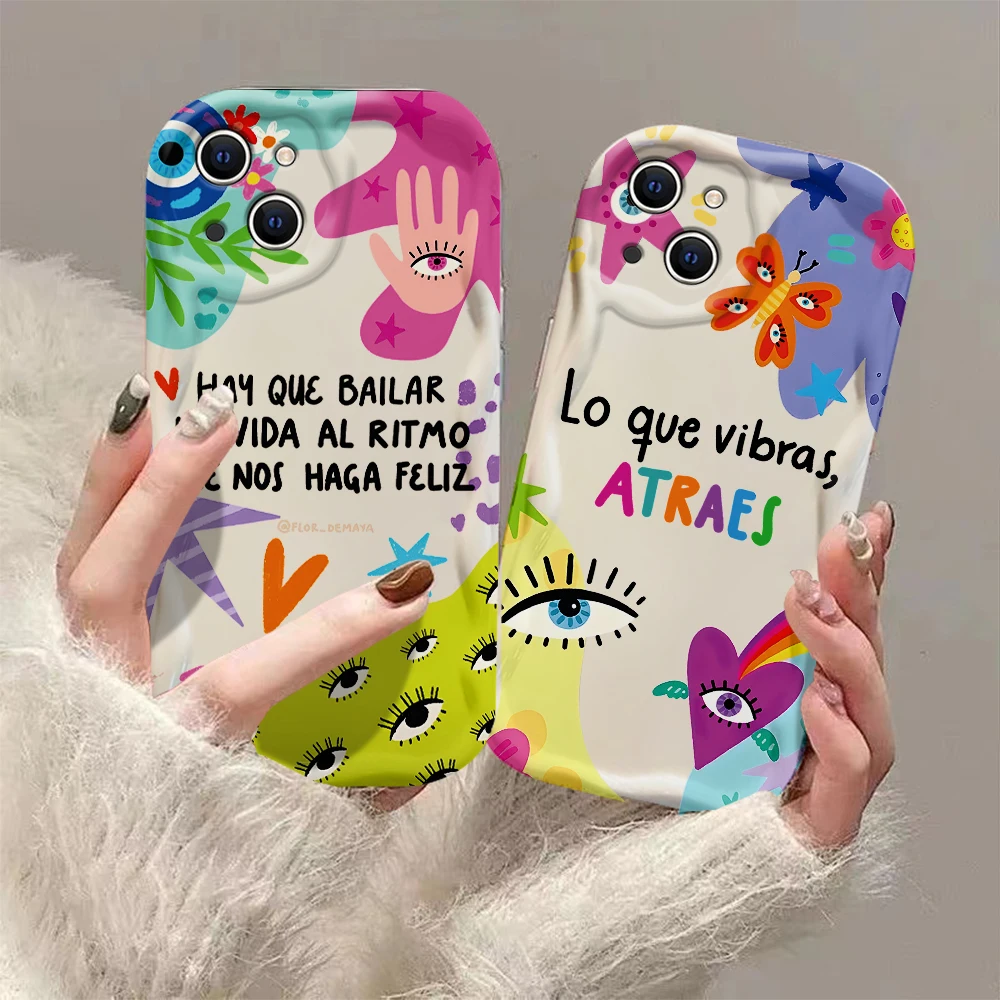 Lucky Turkish Evil Eye 3D Wave Case For iPhone 16 15 14 13 12 11 Pro Max Mini X XR XSMAX 8 7 6S Plus Soft Silicone Cover