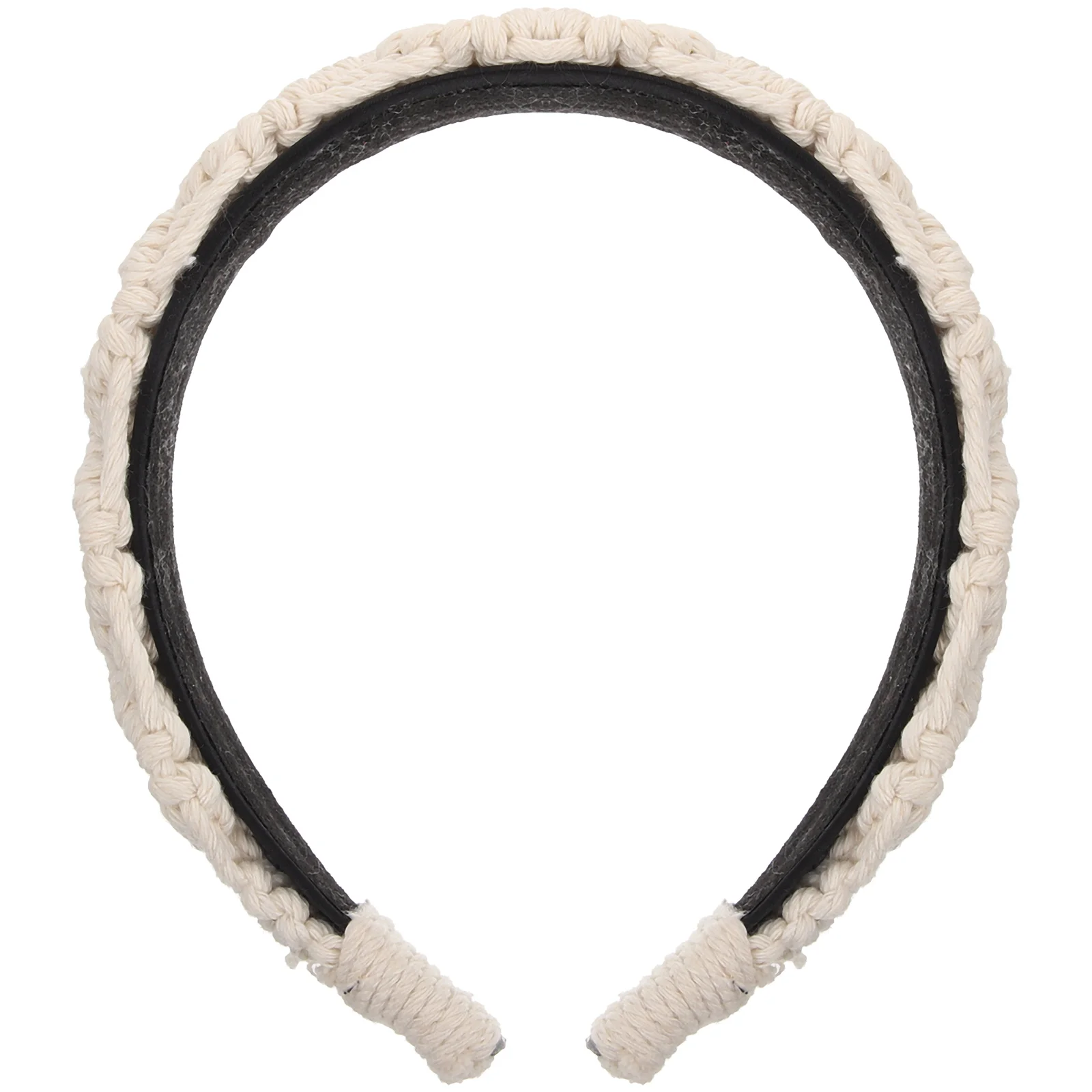 

Cotton Rope Braided Headband for Women Vintage Wide Handmade Washing Decorative Hair Accessories Soft Comfortable