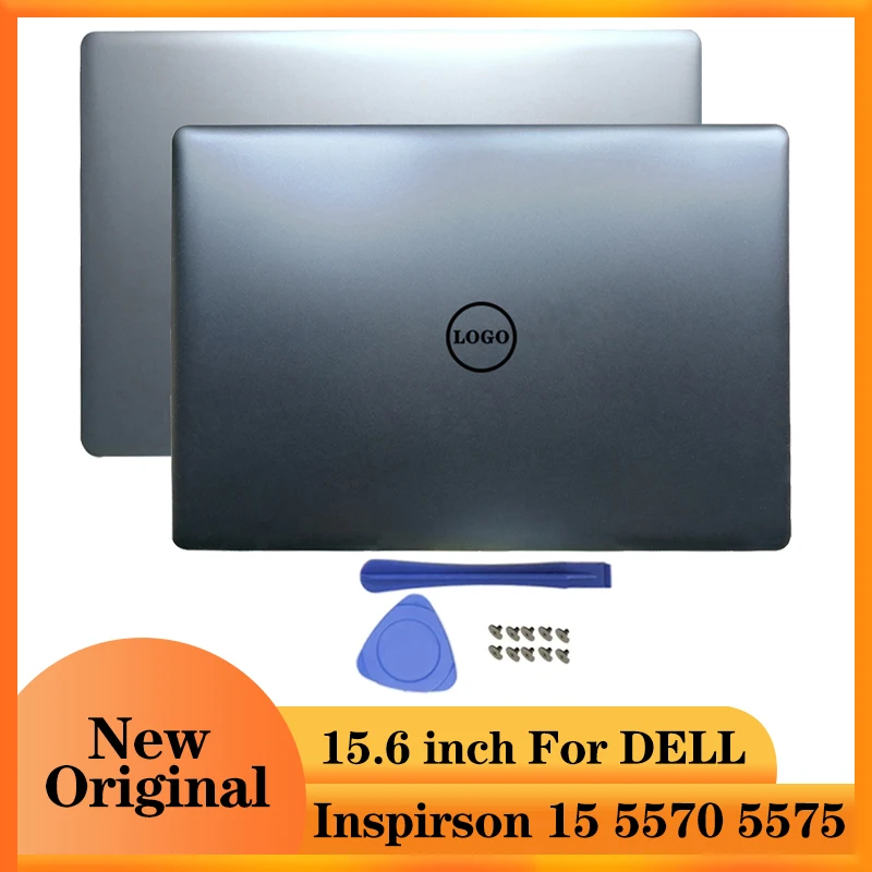 

Новые аксессуары для ноутбуков DELL Inspiron 15, 5570, 5575 дюйма, задняя крышка, серебристые, черные ноутбуки