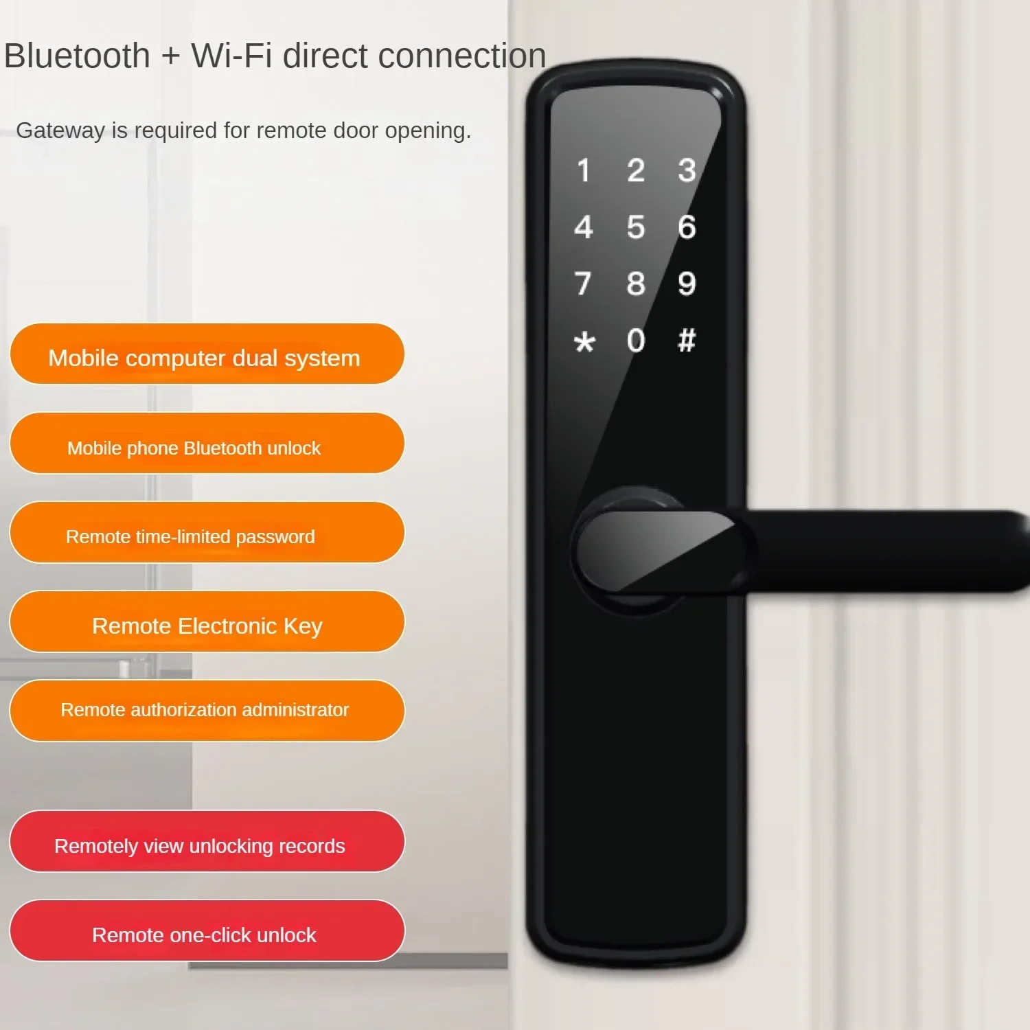 

Apartment Combination Lock Homestay Rental Room Remote Smart Door Lock Day Rental House Through Apartment Lock