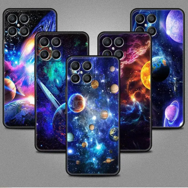 Planets Space Venus Sun Mars Case For Honor X8 X8a 90 X9a 8X 70 50 20 Magic5 Pro 9X P60 P50 Black Soft Phone Funda