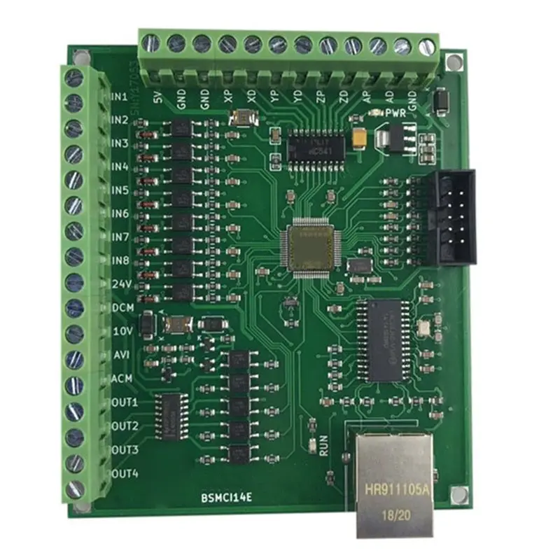AT43-For EHC Ethernet MACH3 4 Axis CNC Motion Control Card Power Supply 5V DC 5W Power Input Output Terminal Power 12-36V