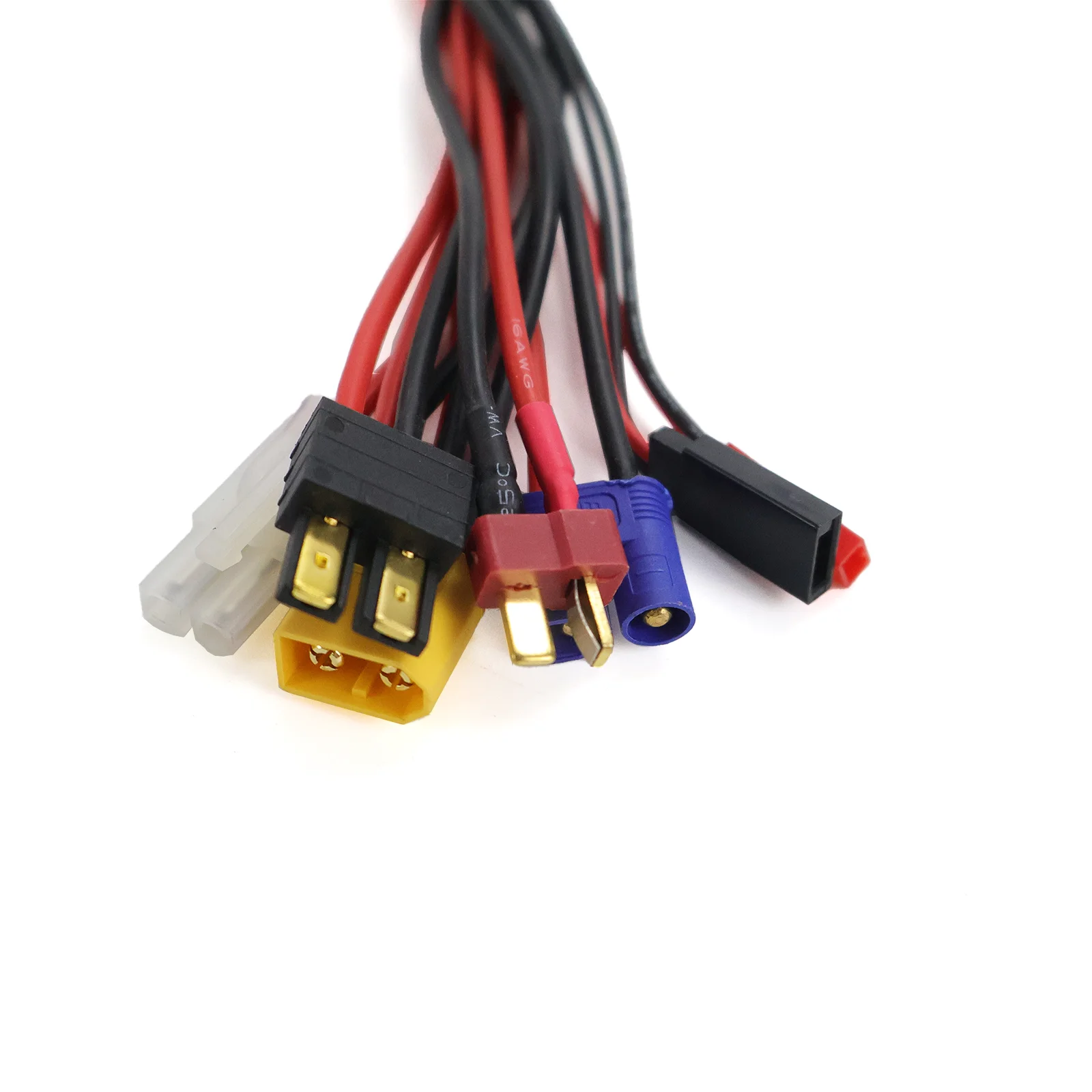 HTRC 8 in 1 Cables Set for IMAX B6 Charger RC Part Lipo Battery Multi Charging Plug TAMIYA T-plug XT60 Convert Cable Line view 3