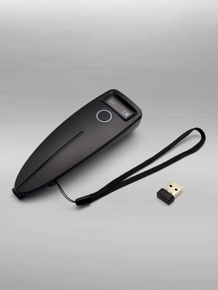 2D Barcodescanner Mini Draadloze Bluetooth Handheld Draagbare 1D 2D QR Code Data Matrix PDF417 Reader Met Opslagfunctie