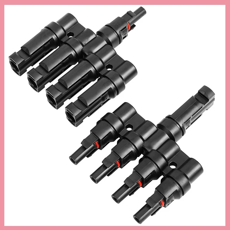 Y/T Type 30A 1000V Photovoltaic Solar PV Connector Kit IP67 Male Female 3 4 5 Way Branch Solar Panels PV MC Cable 2.5/4/6mm² B6