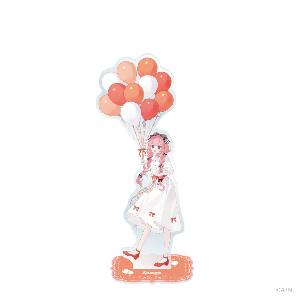NIJISANJI Virtual YouTuber Fluffy Balloon Series Machita Chima Acrylic Stand Model Plate Keychains Desktop Ornament