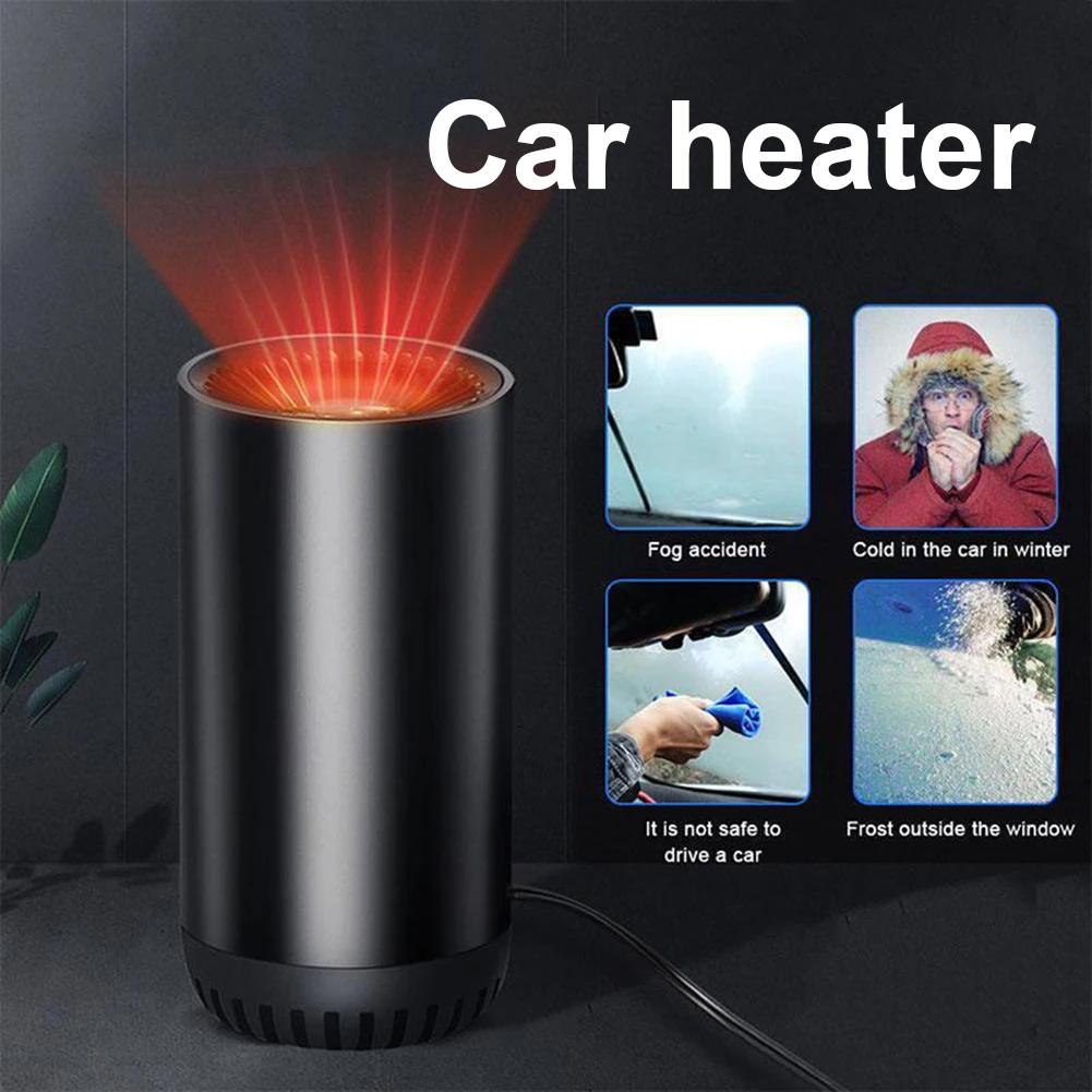 12V Car Heater Demister Defogger Heating Cooling Fan Car Windshield Heater Frost Snow Fog Removal Machine Auto Accessories