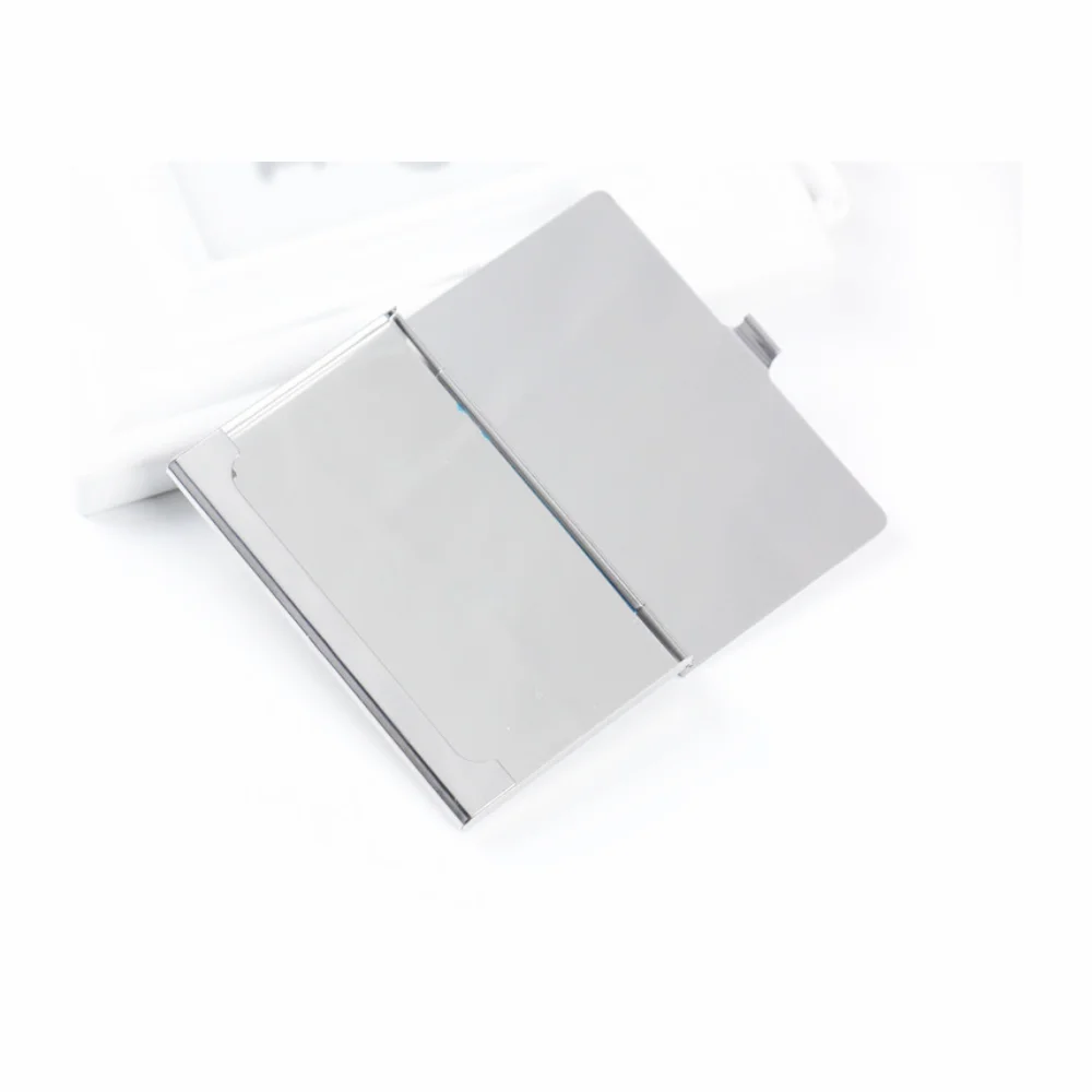 

Sublimation Business Card Holder Metal Organizer Card Case Pocket Blank Card Box For Heat Transfer Print Logo Image