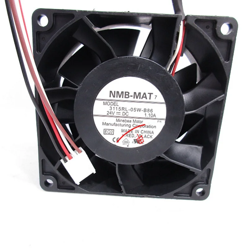

Новый вентилятор охлаждения инвертора NMB-MAT 3115RL-05W-B86 24В 1.10А, 4-проводной # QW