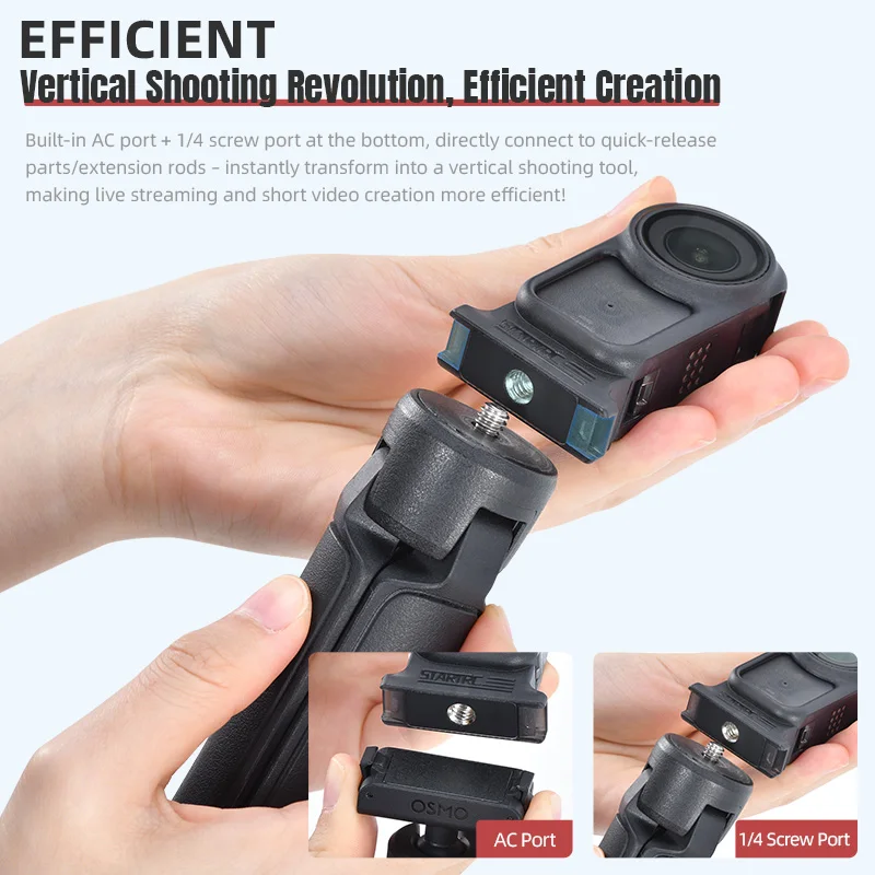 Adapter pionowy STARTRC do DJI Osmo Nano, akcesoria do kamery, rozszerzona rama PC, szybkozłączka do vlogów/fotografii — zdjęcie produktu 3