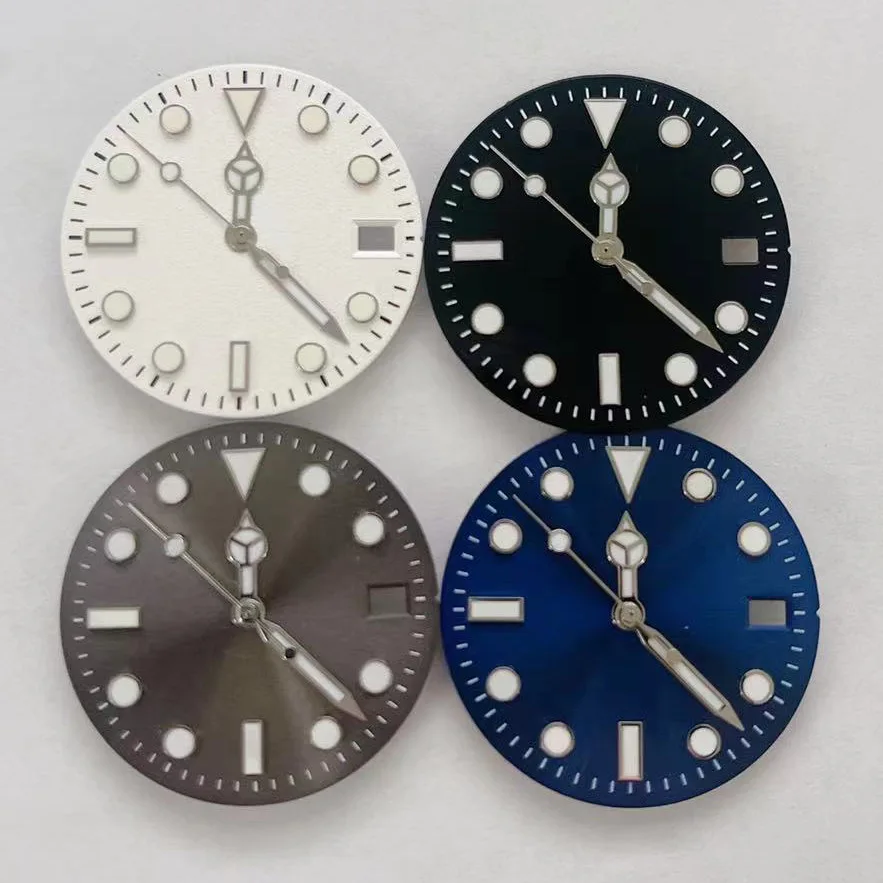 Watch accessories 29mm dial green luminous suitable for Japanese NH35, NH36, 4R36 movements