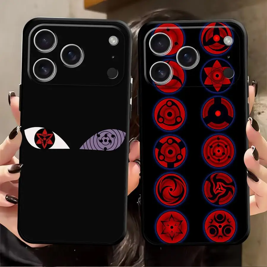 

Anime N-Narutos Case for iPhone 7 8 XR 17Air 13 12 11 17 Pro Max XS Max 15 16 14 Plus Black Soft Phone Cover