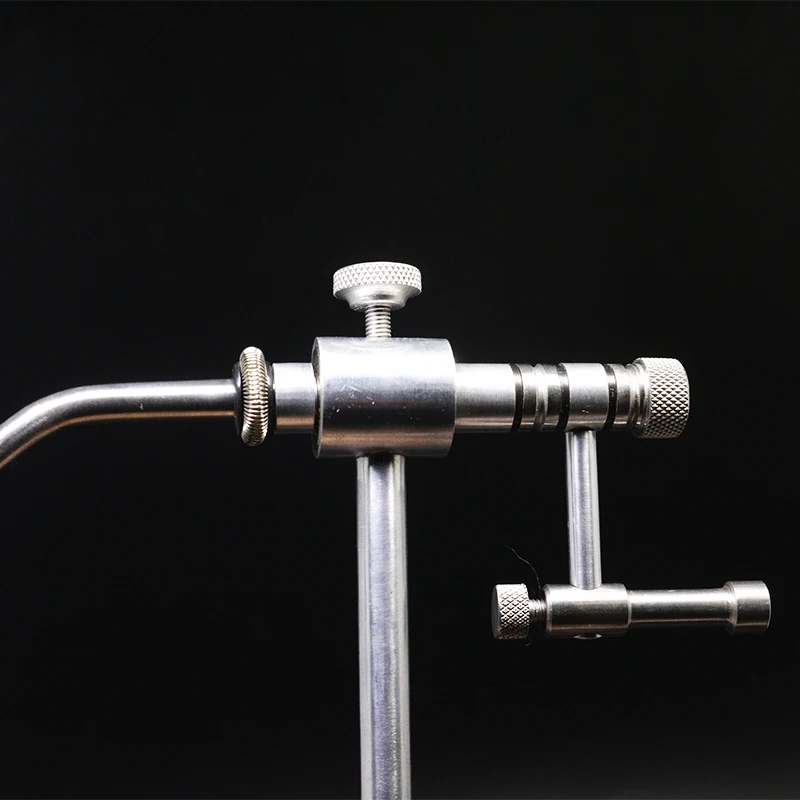 Royal Sissi silver grade rotary fly Tying Vise with C-Clamp strengthened Hard Jaws 360 degree rotation precision fly tying tools