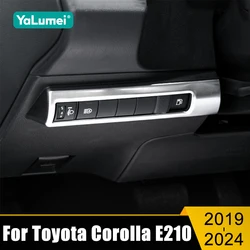 For Toyota Corolla E210 2019-2022 2023 2024 Stainless Car Head Lamp Light Switch Headlight Adjustment Knob Panel Control Trim