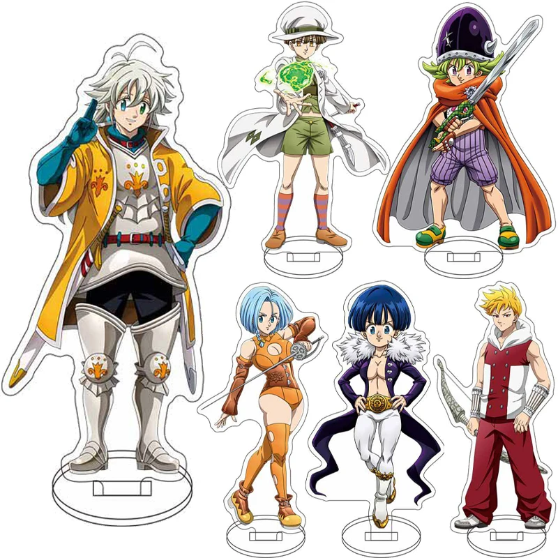 16CM Anime ‌ Die sieben Todsünden: Vier Ritter der Apokalypse ‌ ‌   Figur Percival Lancelot Acryl-Ständer Cosplay-Ornamente Geschenke