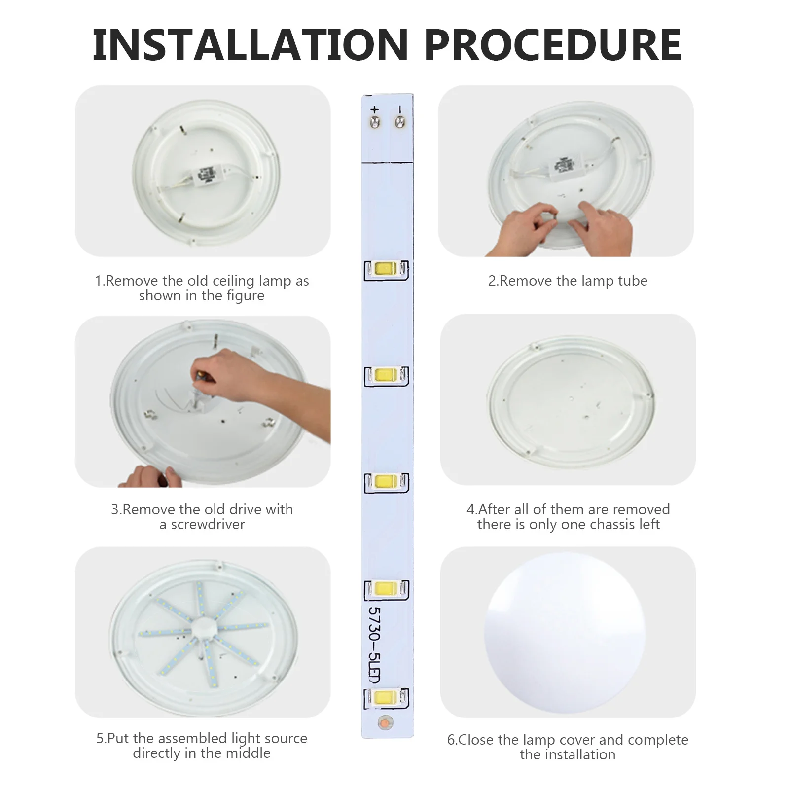 

20W Magnetic LED Ceiling Light Panel White AC220V 6000k-6500k 1920lm Energy Saving LED Ceiling Lamp Replacement